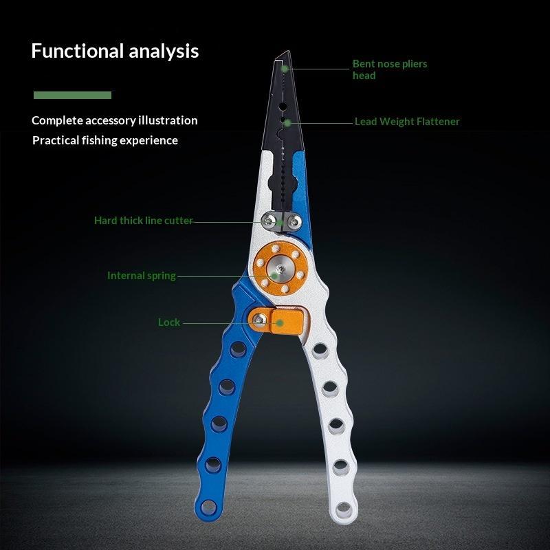 Aluminum Alloy Fishing Pliers  - Fishing Hook Sharpener 评论和价格